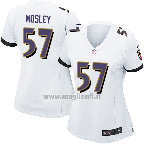 Maglia NFL Game Donna Baltimore Ravens Mosley Bianco